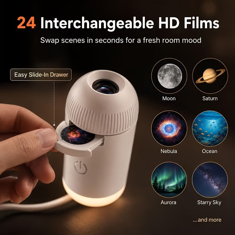 USB 2-in-1 Nebula & Starry Sky Projector