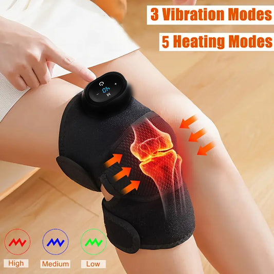 3-in-1 Cordless Electric Heating Massager Knee Brace