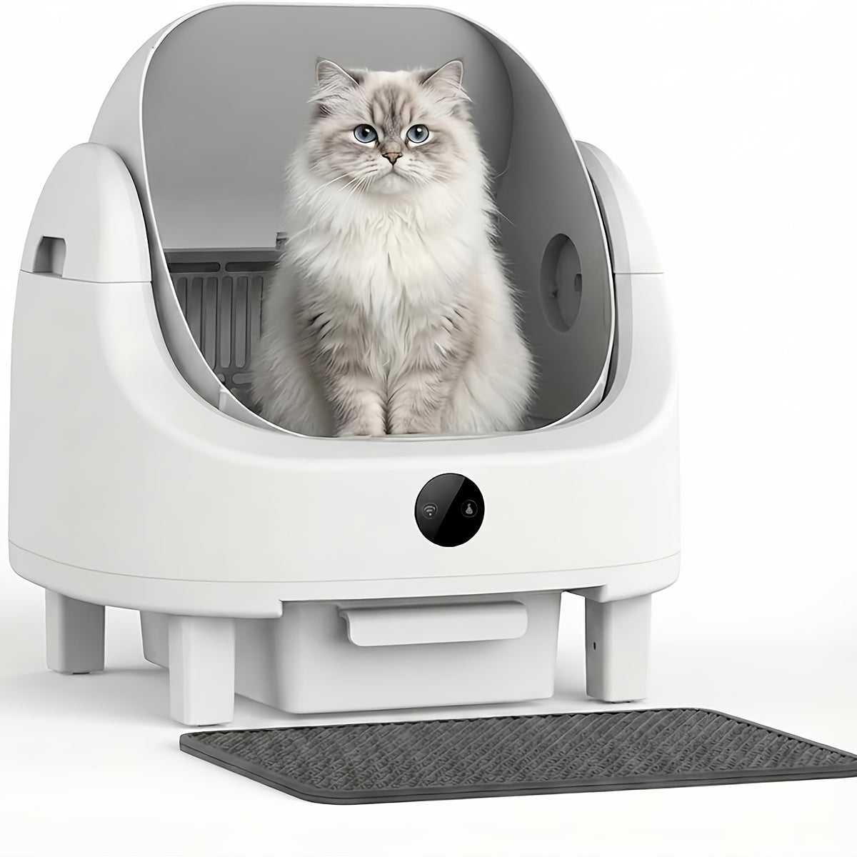 Large Self-Cleaning Enclosed Cat Litter Box