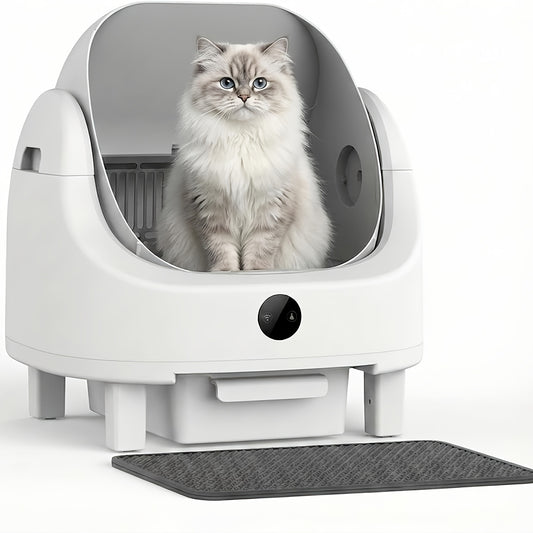 Large Self-Cleaning Enclosed Cat Litter Box
