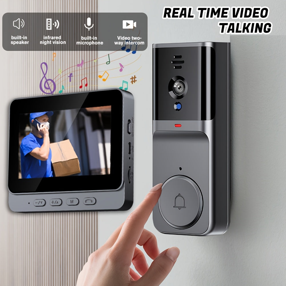 Smart Doorbell Camera with 4.6-Inch HD Display