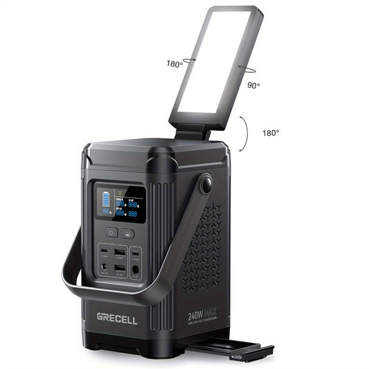 240W Portable Power Station 153.6Wh LiFePO4 Battery