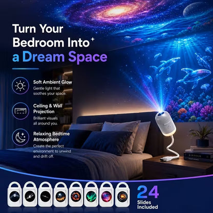 USB 2-in-1 Nebula & Starry Sky Projector