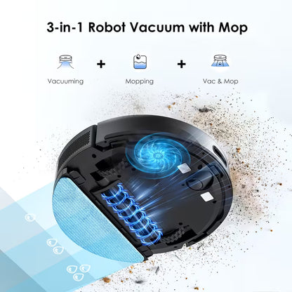 SL60Max Robot Vacuum with Self-Emptying 6500Pa