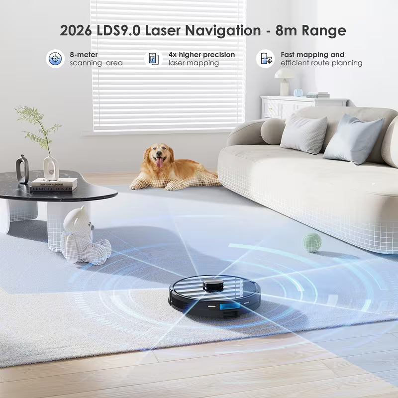 SL60Max Robot Vacuum with Self-Emptying 6500Pa
