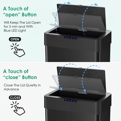 13.2 Gal Automatic Motion Sensor Electric Waste Bin