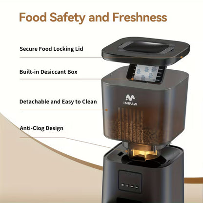 4L WiFi Automatic Cat Feeder with App Control
