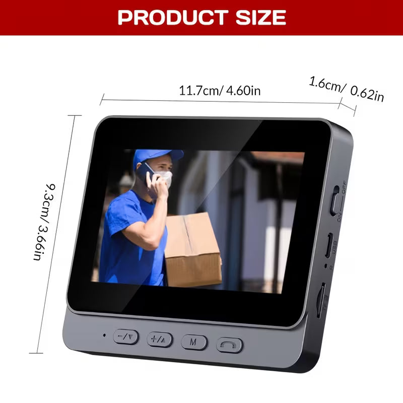 Smart Doorbell Camera with 4.6-Inch HD Display