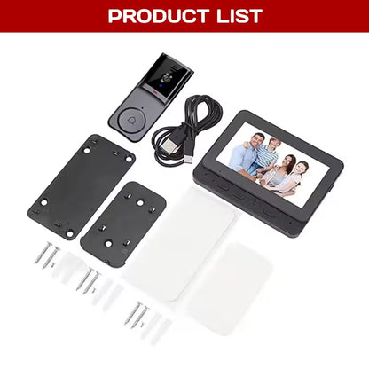 Smart Doorbell Camera with 4.6-Inch HD Display