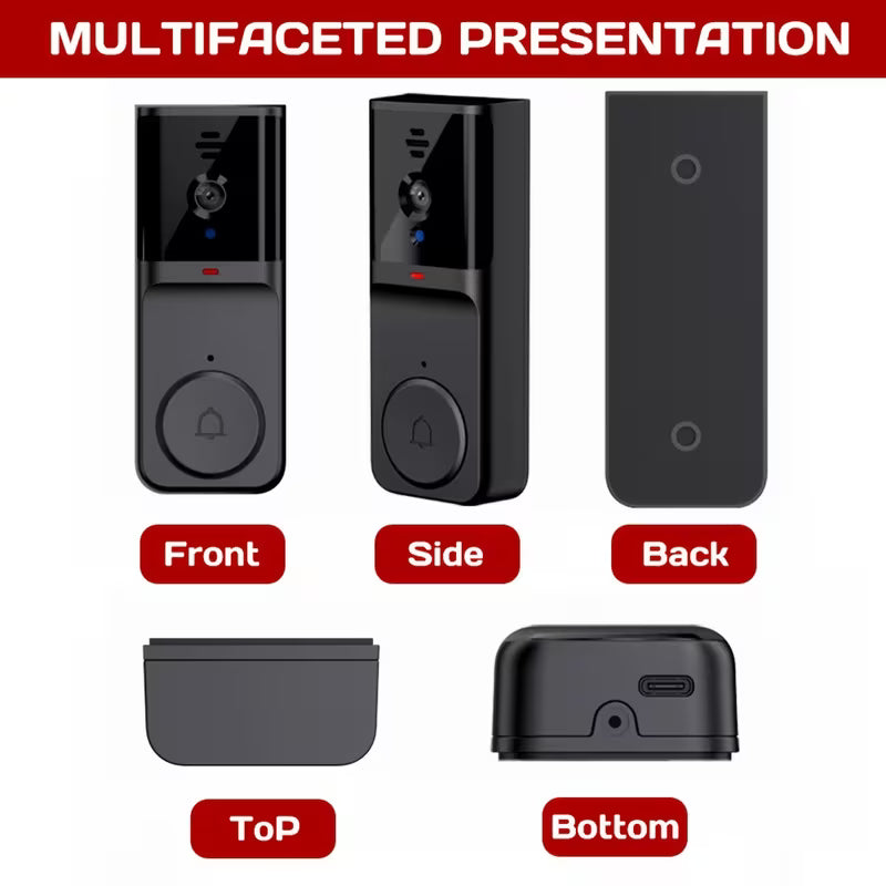 Smart Doorbell Camera with 4.6-Inch HD Display