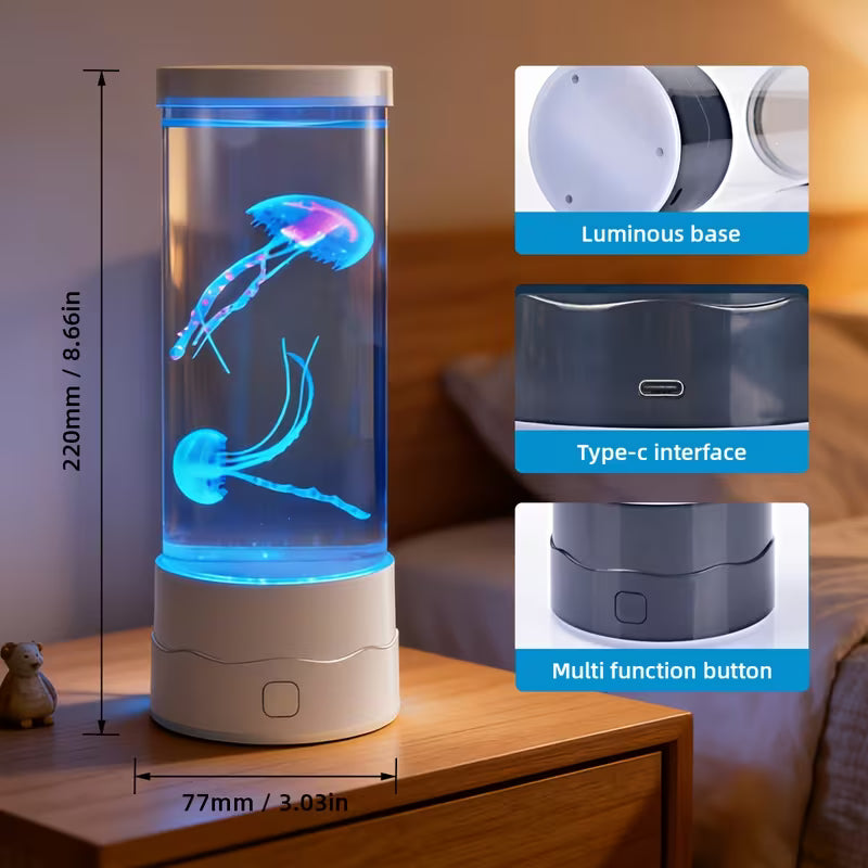 Silent Color-Changing Jellyfish Lamp