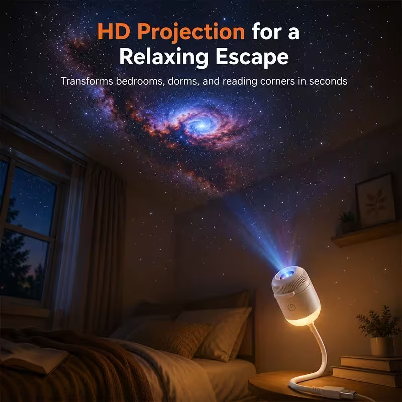 USB 2-in-1 Nebula & Starry Sky Projector
