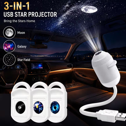 USB 2-in-1 Nebula & Starry Sky Projector