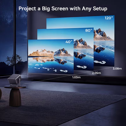 4K WiFi 6 Bluetooth 5.2 Portable Projector
