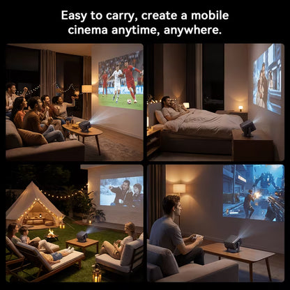 4K WiFi 6 Bluetooth 5.2 Portable Projector
