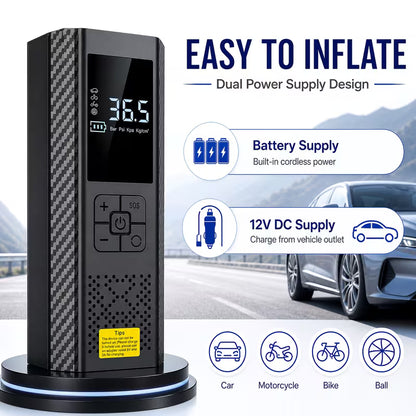 Portable USB Rechargeable 150 PSI Air Compressor