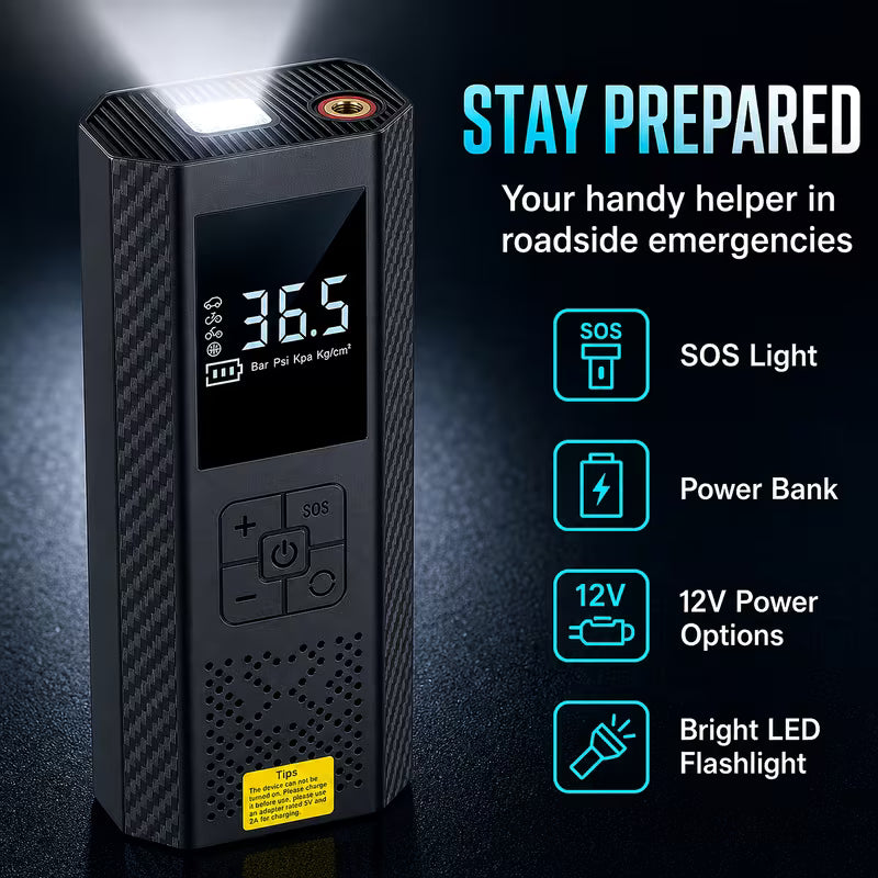 Portable USB Rechargeable 150 PSI Air Compressor